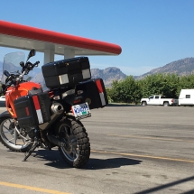 F650GS rests in Osoyoos